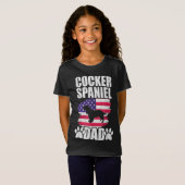 Cocker Spaniel Dad Hondenliefhebber American US Fl T-shirt (Voorkant volledig)
