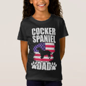 Cocker Spaniel Dad Hondenliefhebber American US Fl T-shirt (Voorkant)