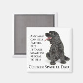 Cocker Spaniel Dad Magnet (Voorkant / Achterkant)