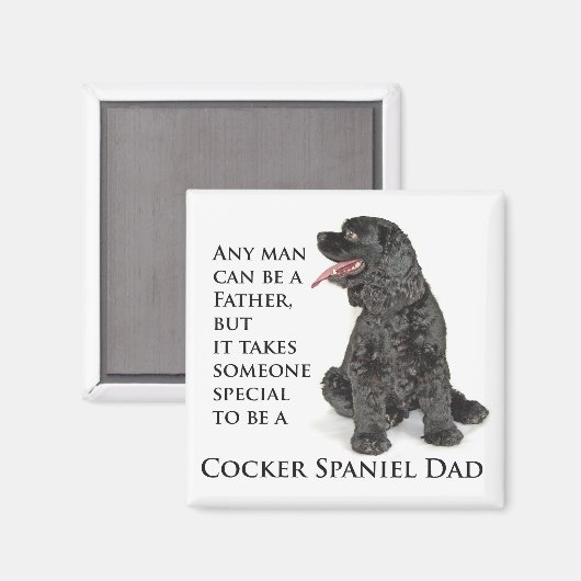 Cocker Spaniel Dad Magnet (Voorkant / Achterkant)