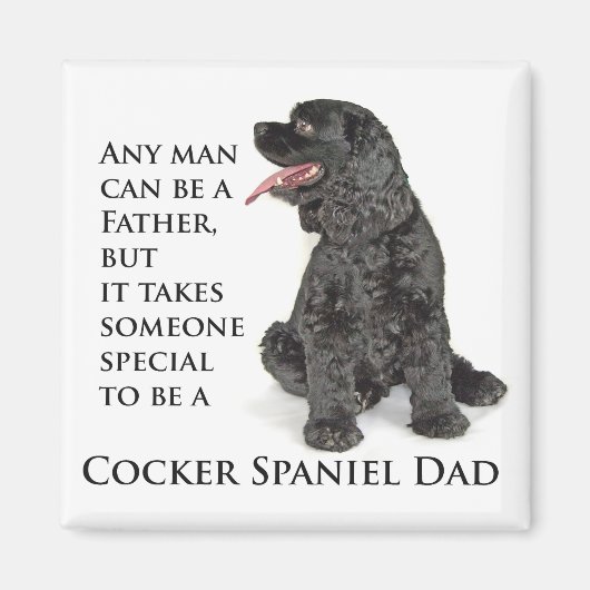 Cocker Spaniel Dad Magnet (Voorkant)