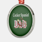 Cocker Spaniel DAD Metalen Ornament (Links)