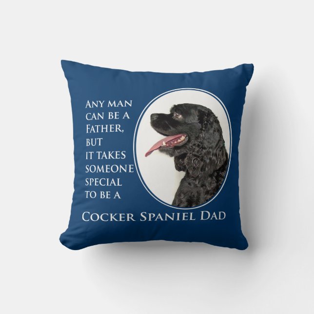 Cocker Spaniel Dad Pillow Kussen (Voorkant)