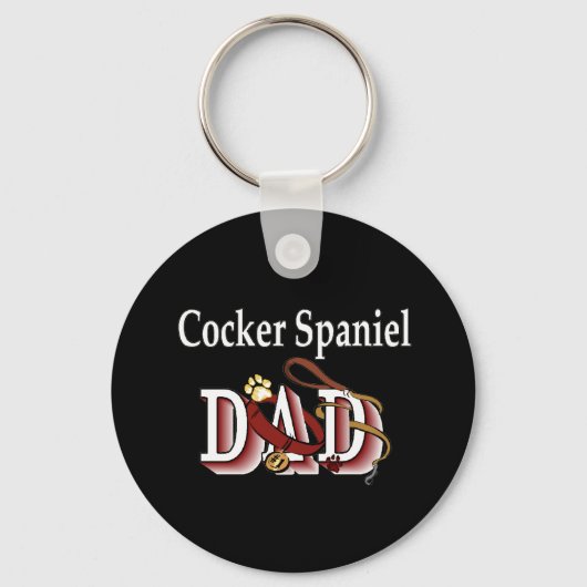 cocker spaniel dad Sleutelhanger (Voorkant)