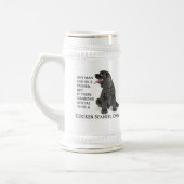 Cocker Spaniel Dad Stein Bierpul (Links)