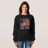Cocker Spaniel Dad Usa American Flag Cocker Spanie Trui (Voorkant volledig)