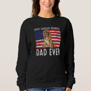 Cocker Spaniel Dad Usa American Flag Cocker Spanie Trui