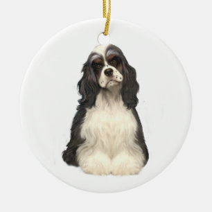 Cocker Spaniel - deels gekleurd Keramisch Ornament