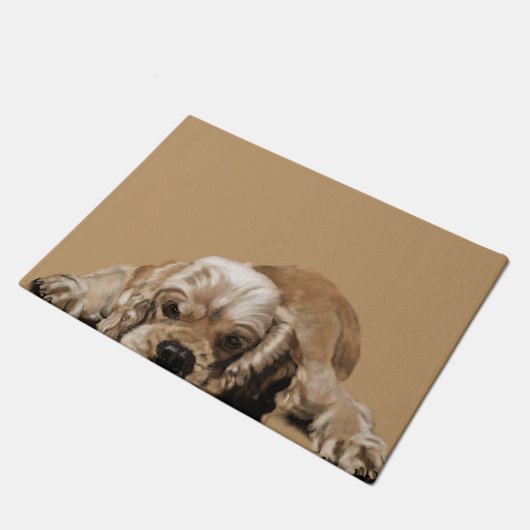 Cocker Spaniel Deurmat (Schuin)