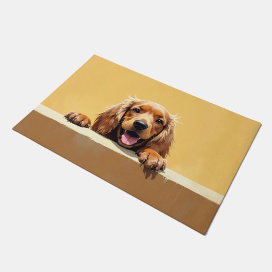 Cocker Spaniel deurmat Kunst (Schuin)