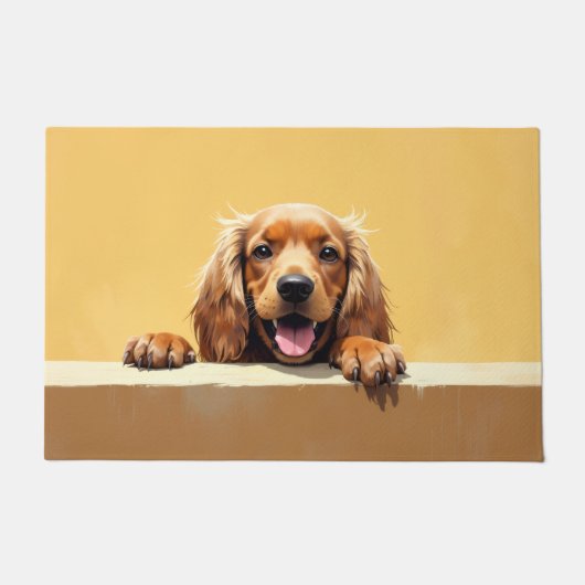 Cocker Spaniel deurmat Kunst (Voorkant)