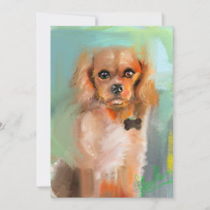 Cocker-spaniel Digital Art Kaart van Shelley