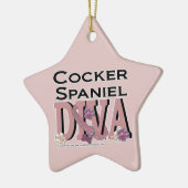 Cocker Spaniel DIVA Keramisch Ornament (Links)