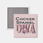Cocker Spaniel DIVA Magneet (Voorkant / Achterkant)
