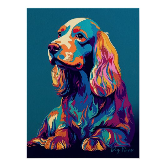 Cocker Spaniel Dog 001 - Bruno Pokopen Perfect Poster (Voorkant)