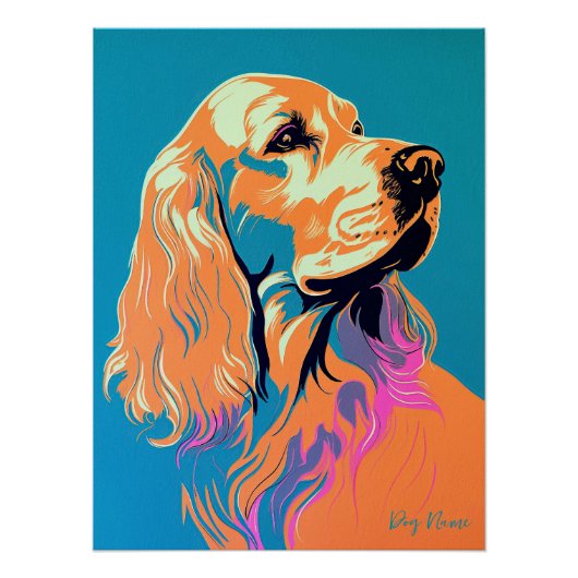 Cocker Spaniel Dog 002 - Bruno Pokopen Perfect Poster (Voorkant)