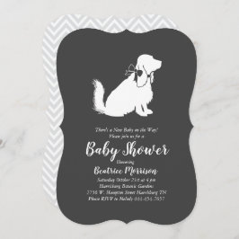Cocker Spaniel Dog Baby shower Geslacht Neutraal Kaart