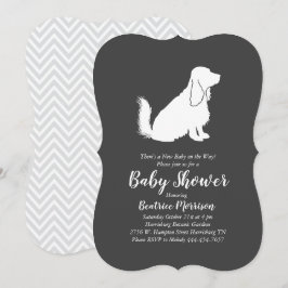 Cocker Spaniel Dog Baby shower Geslacht Neutraal Kaart