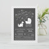 Cocker Spaniel Dog Baby shower Geslacht Neutraal Kaart (Staand voorkant)