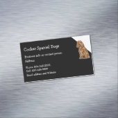 Cocker Spaniel Dog Breeder Pet Sitter Magnetisch Visitekaartje (Voorbeeld)