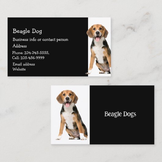 Cocker Spaniel Dog Breeder Pet Sitter Visitekaartje (Voorkant / Achterkant)