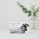 Cocker Spaniel Dog Business Visitekaartje (Staand voorkant)