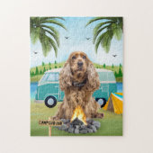 Cocker Spaniel Dog Camping Legpuzzel (Verticaal)