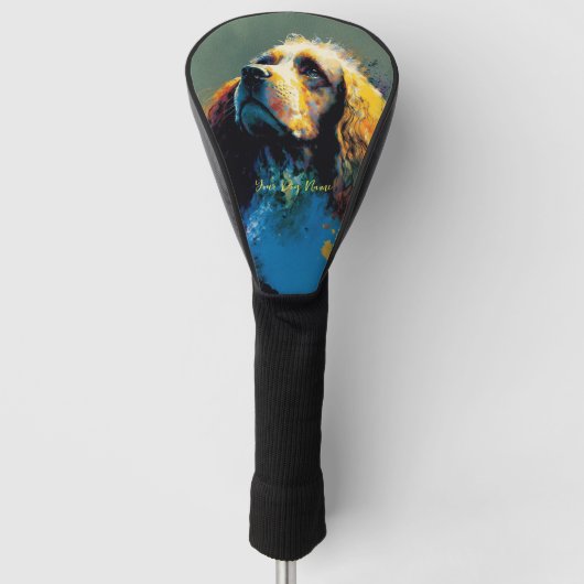 Cocker Spaniel Dog - Compositie 007 Golfheadcover (Voorkant)