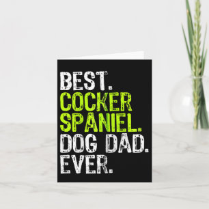 Cocker Spaniel Dog Dad Vaders Dag Hondenliefhebber Kaart