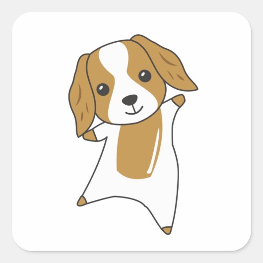 Cocker Spaniel Dog Dierenvrienden Cute Dogs Vierkante Sticker (Voorkant)
