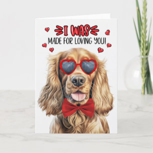 Cocker Spaniel Dog gemaakt voor het houden van je Feestdagen Kaart