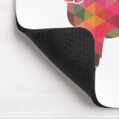 Cocker Spaniel Dog Geometric Pattern Silhouette Muismat (Hoek)