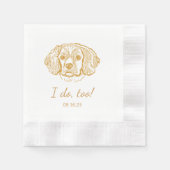 Cocker Spaniel Dog gepersonaliseerd ik ook Servet (Voorkant)