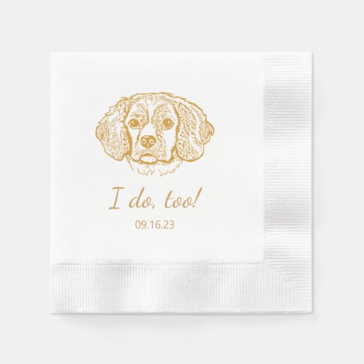 Cocker Spaniel Dog gepersonaliseerd ik ook Servet (Voorkant)