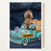 Cocker Spaniel Dog Halloween Truck Planner (Achterkant)