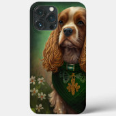 Cocker Spaniel Dog in St. Patrick's Day Dress Case-Mate iPhone Case (Achterkant)
