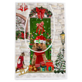 Cocker Spaniel Dog kerstcadeau Medium Cadeauzakje (Voorkant)