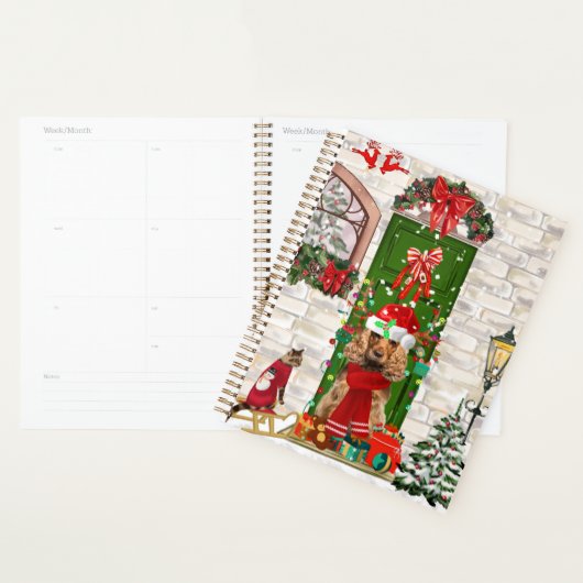 Cocker Spaniel Dog kerstcadeau Planner (Display)