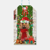 Cocker Spaniel Dog Kerstmis Cadeaulabel (Achterkant)