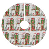 Cocker Spaniel Dog Kerstmis Kerstboom Rok (Voorkant)