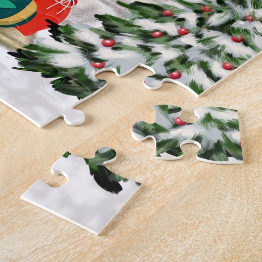 Cocker Spaniel Dog Kerstmis Legpuzzel (Zijkant)