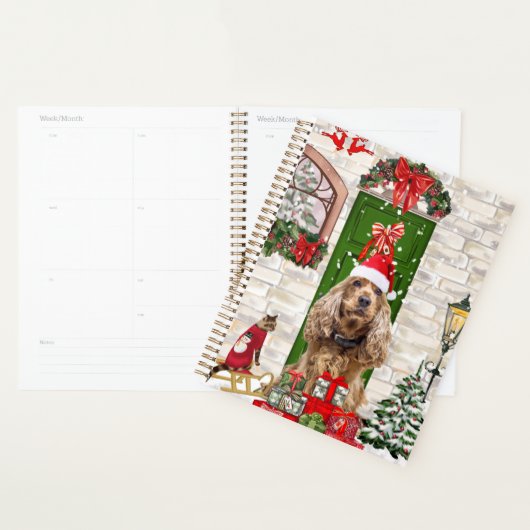 Cocker Spaniel Dog Kerstmis Planner (Display)