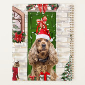 Cocker Spaniel Dog Kerstmis Planner (Achterkant)