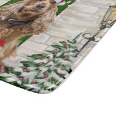 Cocker Spaniel Dog Kerstmis Snijplank (Hoek)