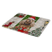 Cocker Spaniel Dog Kerstmis Snijplank (Hoek)