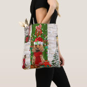 Cocker Spaniel Dog Kerstmis Tote Bag (Dichtbij)