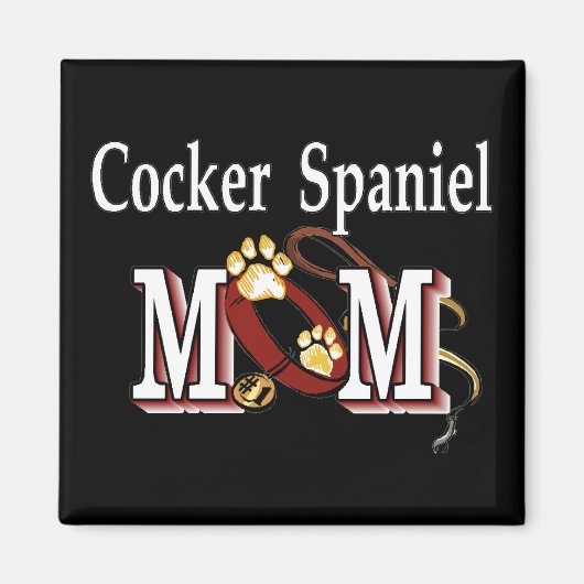 Cocker Spaniel Dog Mam Gifts Magneet (Voorkant)