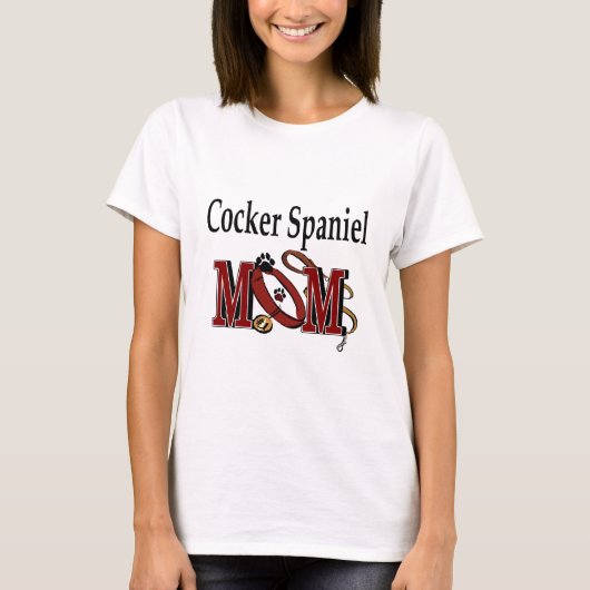 Cocker Spaniel Dog Mam Gifts T-shirt (Voorkant)