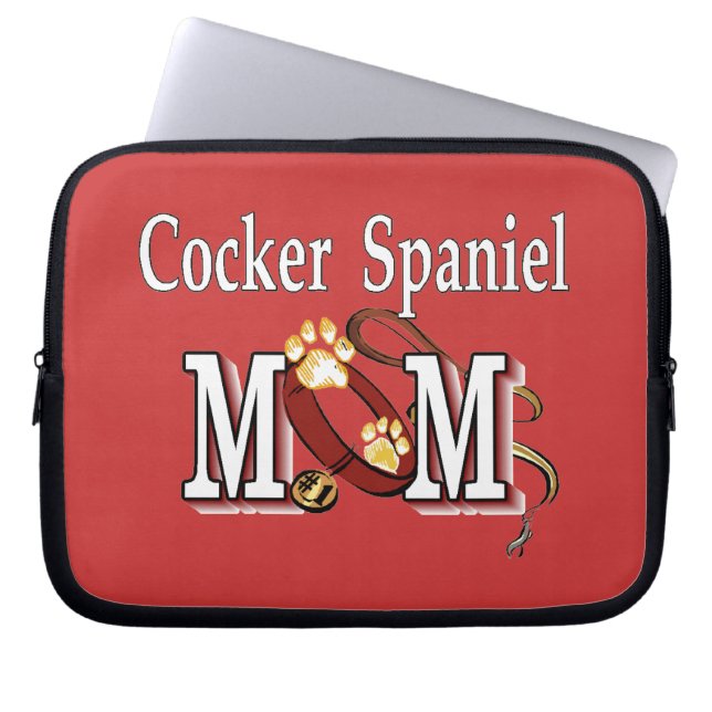 Cocker Spaniel Dog mama Laptop Sleeve (Voorkant)