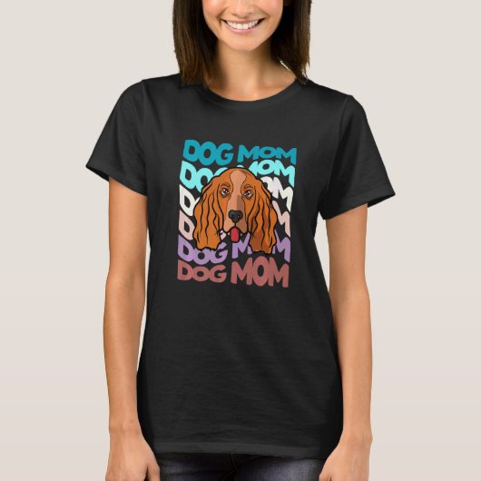Cocker Spaniel Dog mama Retro Dog Mama T-shirt (Voorkant)